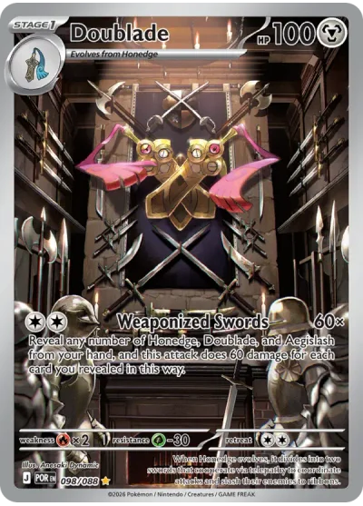 Doublade 098 Perfect Order (ME3) Pokemon Card