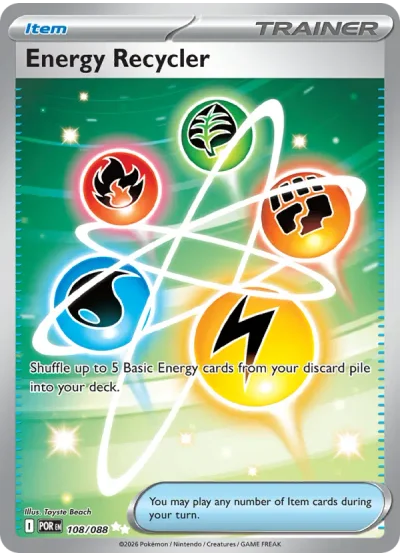 Energy Recycler 108 Perfect Order (ME3) Pokemon Card