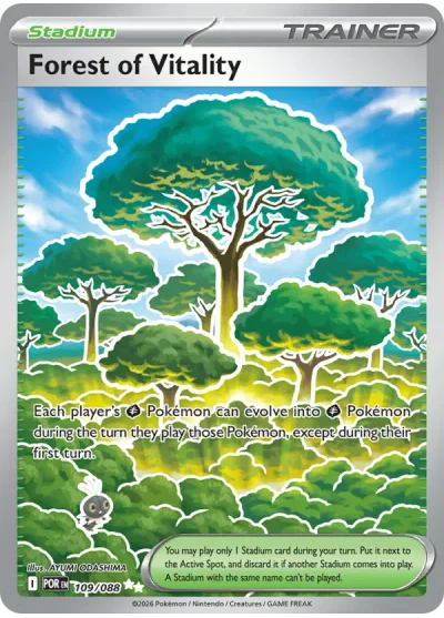 Forest of Vitality 109 Perfect Order (ME3) Pokemon Card