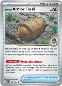 Antique Armor Fossil #072