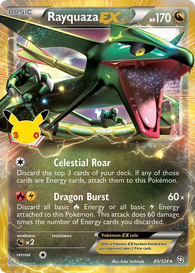 Rayquaza-EX 085 30th Celebration (ME55) Pokemon Card