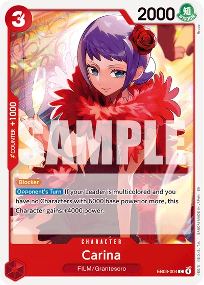 Carina 004 EB03 One Piece TCG Card