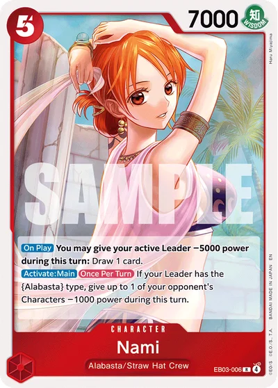 Nami 006 EB03 One Piece TCG Card