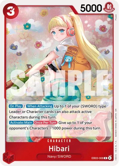 Hibari 008 EB03 One Piece TCG Card