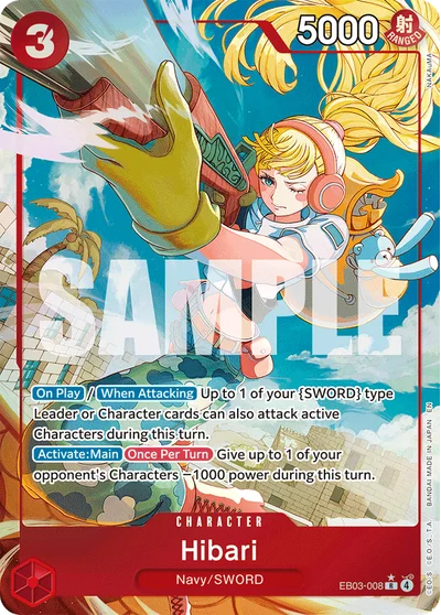 Hibari (altArt) 008 EB03 One Piece TCG Card