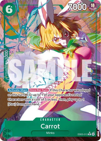 Carrot (altArt) 013 Heroines Edition One Piece Card