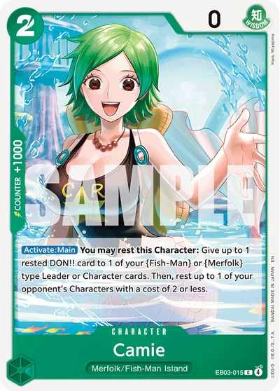 Camie 015 EB03 One Piece TCG Card