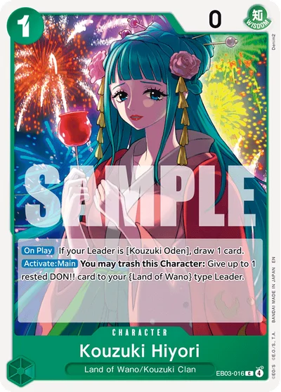 Kouzuki Hiyori 016 EB03 One Piece TCG Card