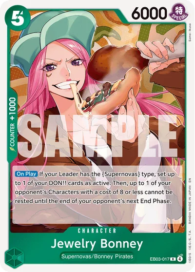 Jewelry Bonney 017 EB03 One Piece TCG Card