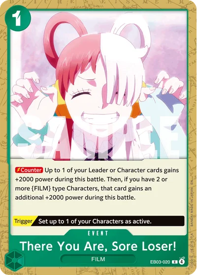 There You Are, Sore Loser! 020 EB03 One Piece TCG Card