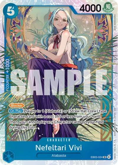 Nefeltari Vivi 024 Heroines Edition One Piece Card