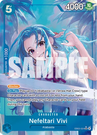 Nefeltari Vivi (altArt) 024 Heroines Edition One Piece Card