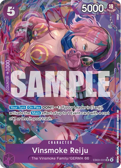 Vinsmoke Reiju (altArt) 031 Heroines Edition One Piece Card