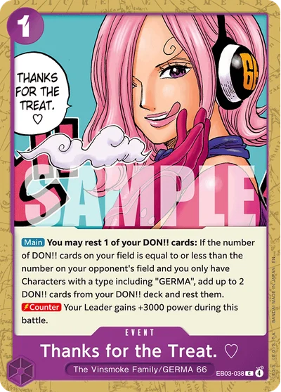 Thanks for the Treat. ♡ 038 EB03 One Piece TCG Card