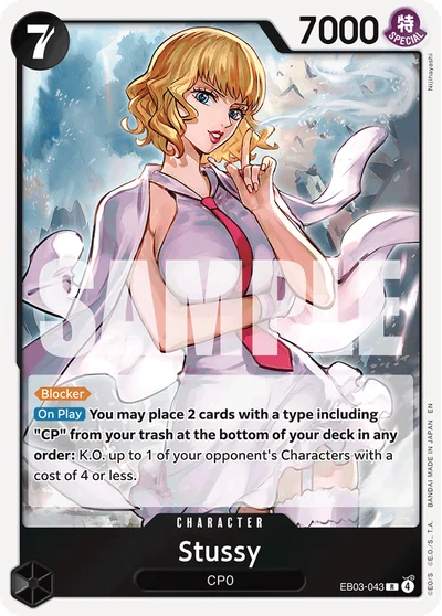 Stussy 043 EB03 One Piece TCG Card