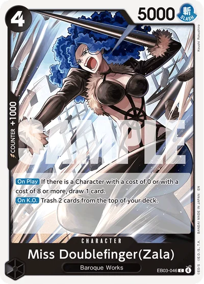 Miss Doublefinger(Zala) 046 EB03 One Piece TCG Card