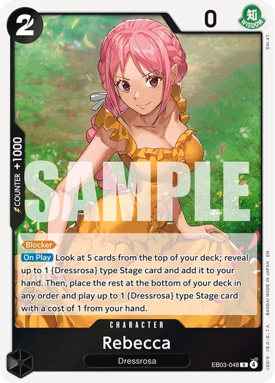 Rebecca 048 EB03 One Piece TCG Card