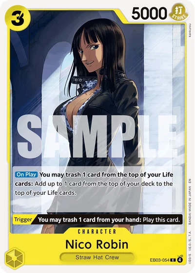 Nico Robin 054 EB03 One Piece TCG Card