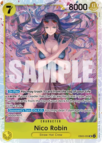 Nico Robin 055 Heroines Edition One Piece Card