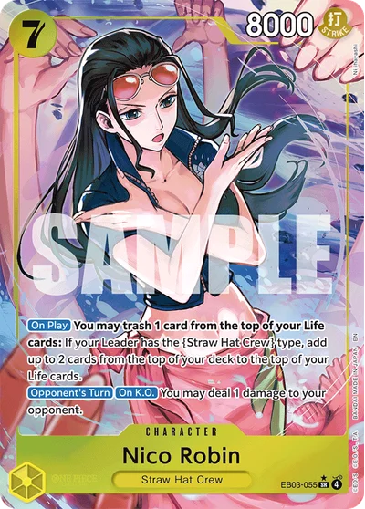 Nico Robin (altArt) 055 Heroines Edition One Piece Card