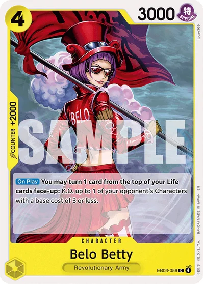 Belo Betty 056 EB03 One Piece TCG Card