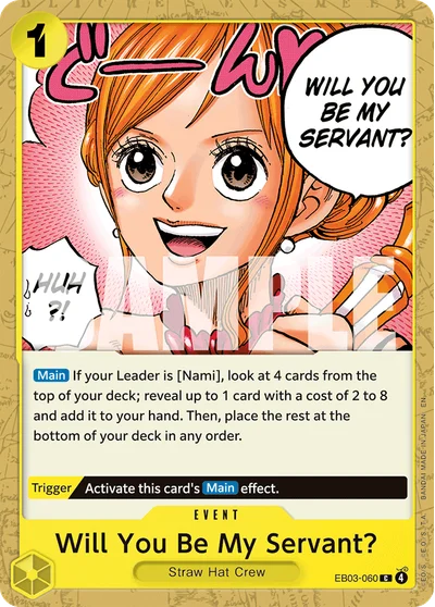 Will You Be My Servant? 060 EB03 One Piece TCG Card