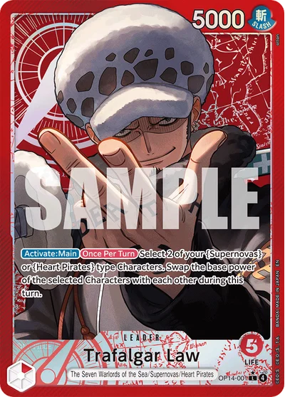 Trafalgar Law (altArt) 001 OP14 One Piece TCG Card