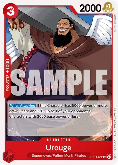 Urouge 002 OP14 One Piece TCG Card