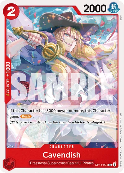 Cavendish 004 OP14 One Piece TCG Card