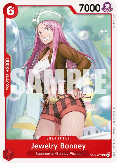 Jewelry Bonney 007 OP14 One Piece TCG Card