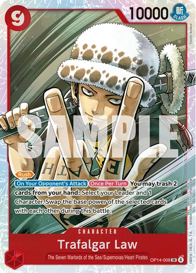 Trafalgar Law 009 OP14 One Piece TCG Card