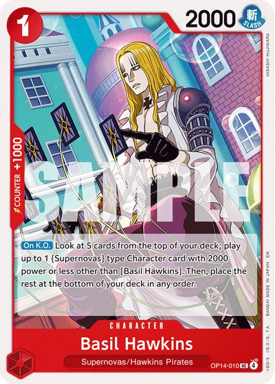 Basil Hawkins 010 OP14 One Piece TCG Card
