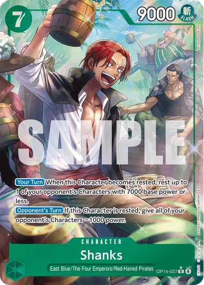 Shanks (altArt) 027 OP14 One Piece TCG Card
