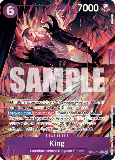 King (altArt) 031 OP14 One Piece TCG Card