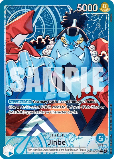 Jinbe (altArt) 040 OP14 One Piece TCG Card