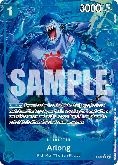 Arlong (altArt) 042 OP14 One Piece TCG Card