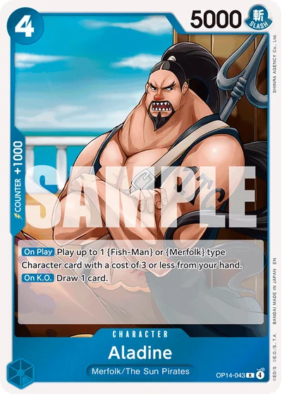 Aladine 043 OP14 One Piece TCG Card