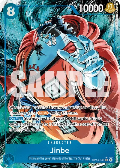 Jinbe (altArt) 049 OP14 One Piece TCG Card