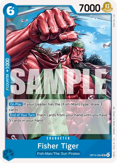 Fisher Tiger 054 OP14 One Piece TCG Card