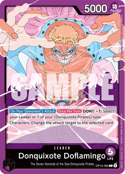 Donquixote Doflamingo 060 OP14 One Piece TCG Card