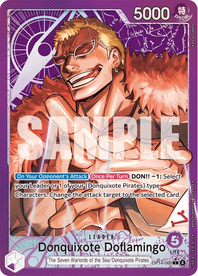 Donquixote Doflamingo (altArt) 060 OP14 One Piece TCG Card