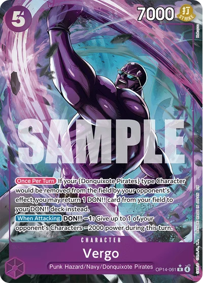 Vergo (altArt) 061 OP14 One Piece TCG Card
