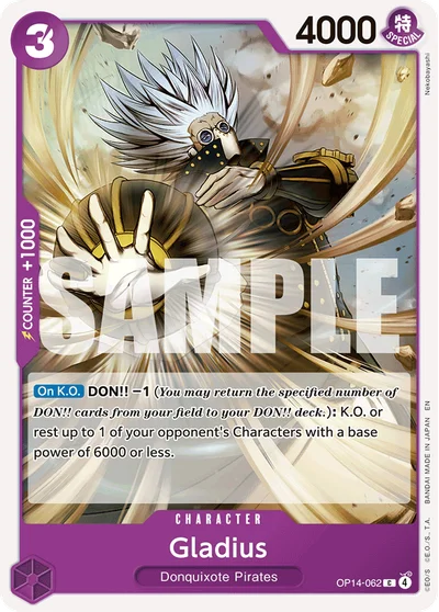 Gladius 062 OP14 One Piece TCG Card