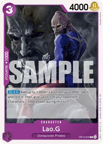 Lao.G 075 OP14 One Piece TCG Card