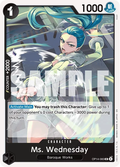 Ms. Wednesday 083 OP14 One Piece TCG Card