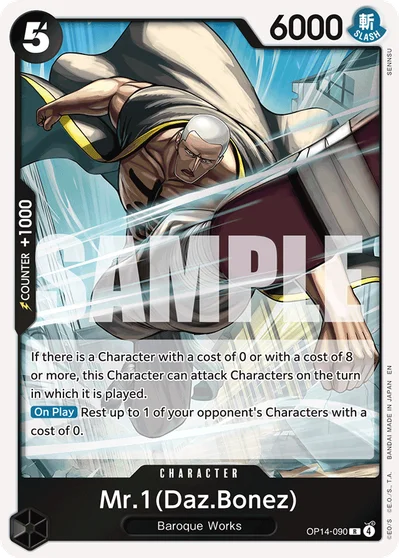 Mr.1(Daz.Bonez) 090 OP14 One Piece TCG Card