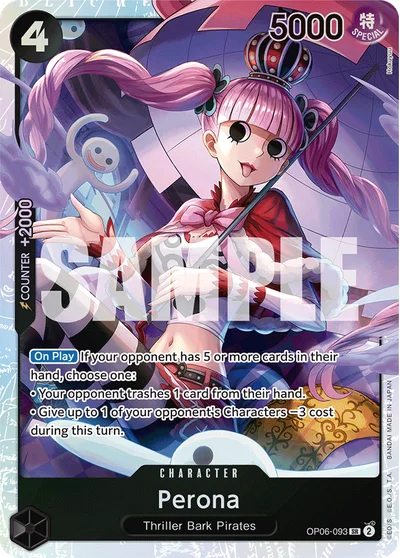 Perona 093 The Azure Sea's Seven One Piece Card
