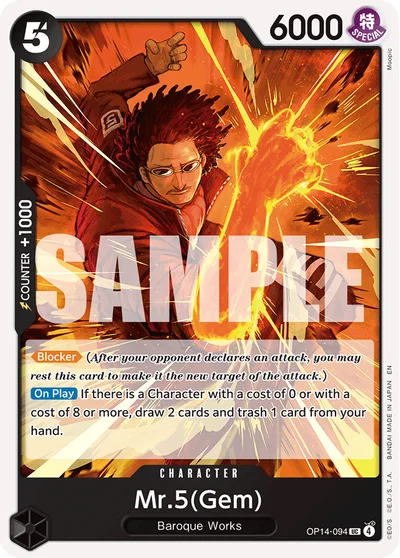 Mr.5(Gem) 094 OP14 One Piece TCG Card