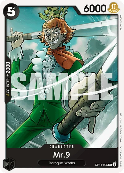 Mr.9 095 OP14 One Piece TCG Card