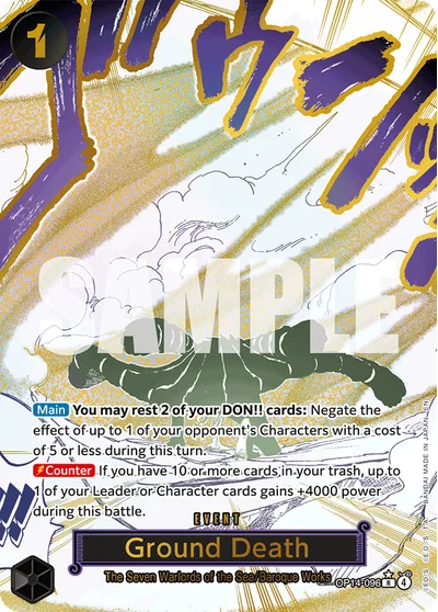 Ground Death (altArt) 096 The Azure Sea's Seven One Piece Card
